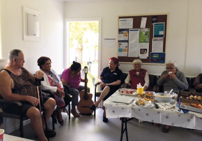 Kaumatua residents celebrated in their community house with music and dancing