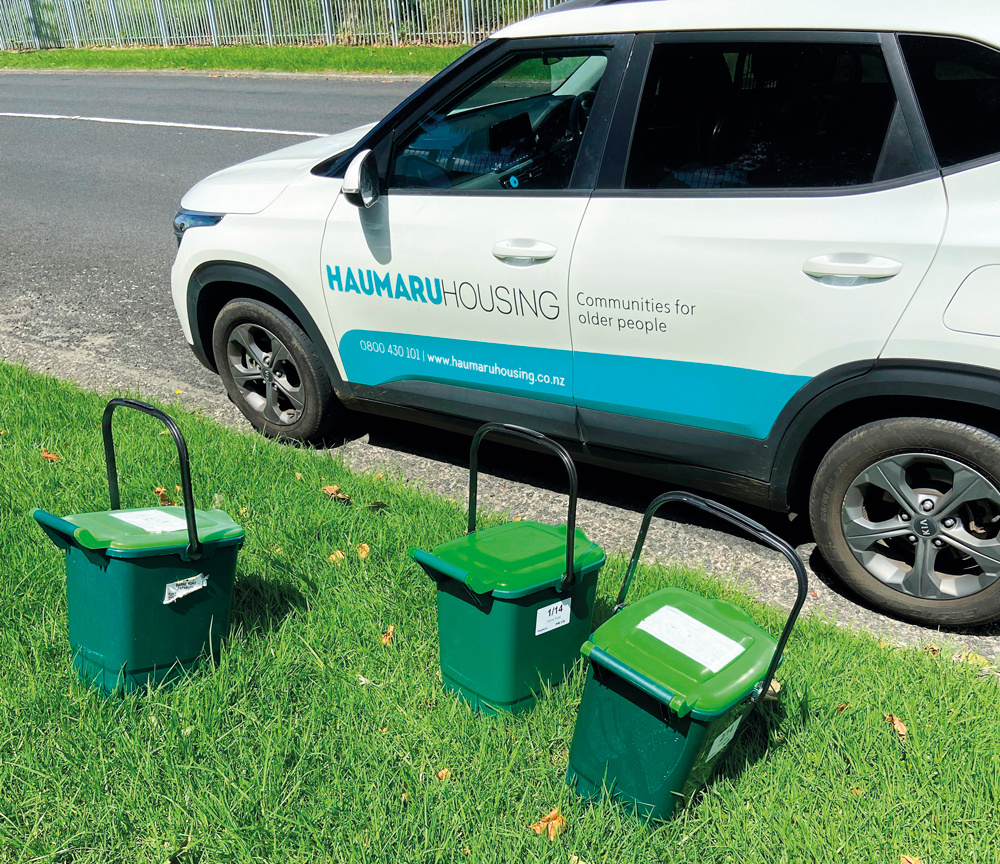 The new 23-litre food scraps collection bins